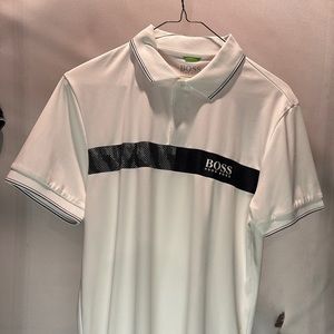 Hugo Boss white golf polo size small